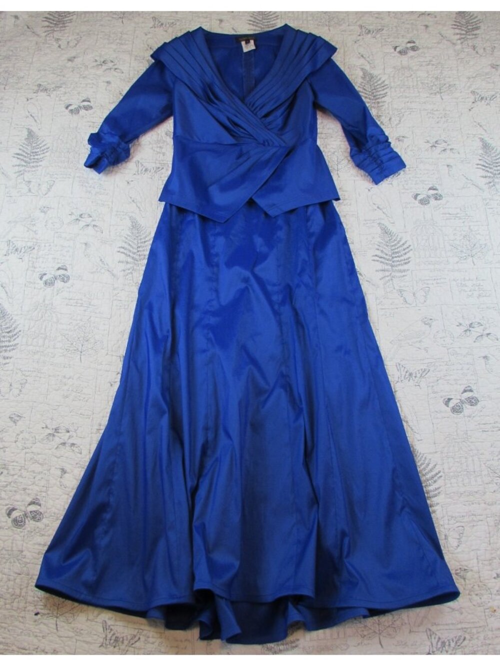 NEW Tadashi Shoji Evening 2 Piece Skirt Blouse Formal Taffeta Mother Bride 12 14